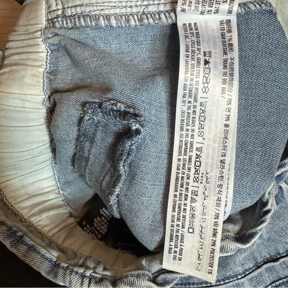 Mickey and Minnie Mouse Drawstring Denim Pants for Women by Her Universe SZ. M - Picture 11 of 15